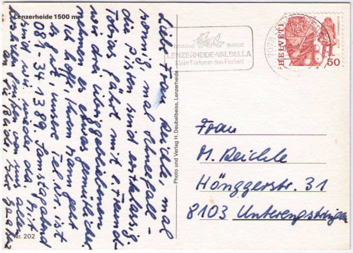 Cartoline postali: Lenzerheide – Usato da Binningen venduto da Mountainrider 1