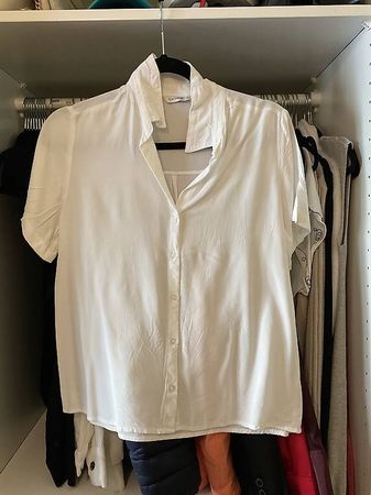 Camicia bianca corta