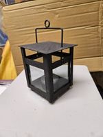 Metall Laterne Glas Kerzen zum Stellen oder Hängen 9x9x15cm