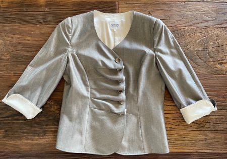 Blazer Armani Collezione (schwarz-weiss/silber, Gr.42)