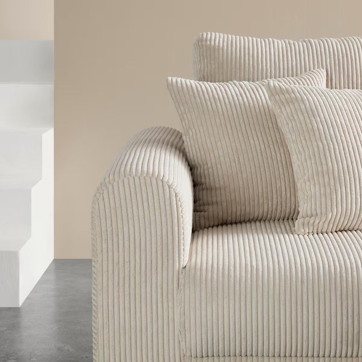 Divani: Sofa hellbeige Cordsamt gebraucht – Usato da Oensingen venduto da azndr3am3r 9