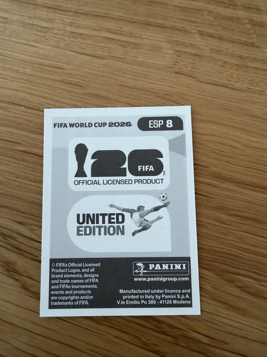 Panini Carte collezionabili: Panini WM 2026 - Marc Cucurella (ESP 8) – Nuovo (secondo la descrizione) da Olten venduto da fab_75ry 1
