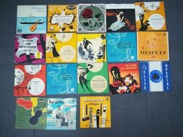18 Schallplatten, vinyl, 45rpm