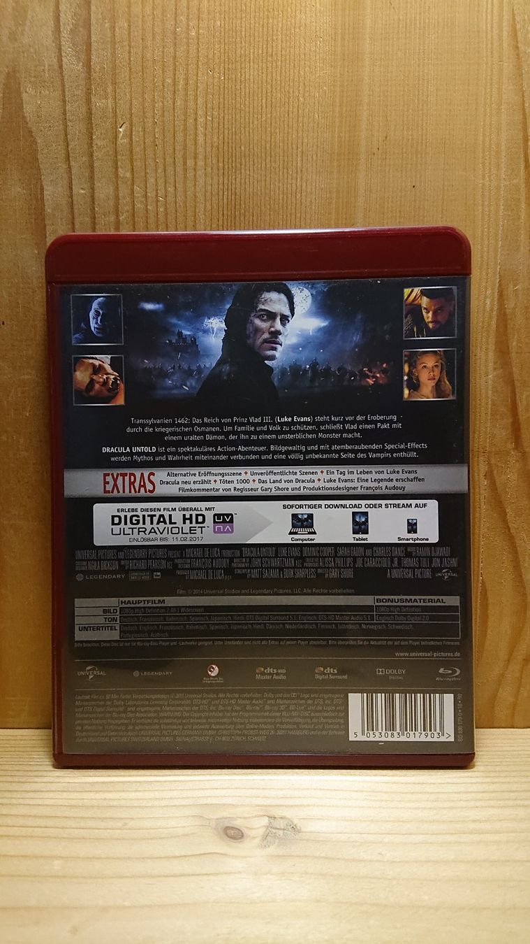 Tutti i DVDs: DRACULA UNTOLD Der Beginn einer Legende Blu-Ray – Usato da Wilderswil venduto da Exebub 1