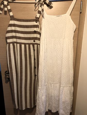 2 Sommerkleider Leinenkleid Spitzenkleid Kleider Markenkleid
