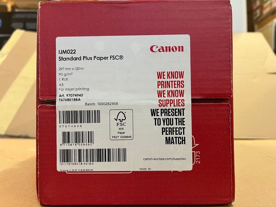Canon Carta: Canon imagePROGRAF TM/TX Hochweiss Plotterpapier, IJM022 – Nuovo e nell'imballaggio originale da Glattbrugg venduto da copytron 2