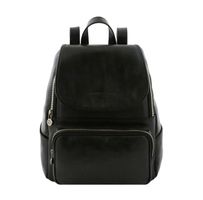 Lederrucksack Venezia - Farbe: Schwarz
