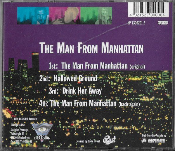 CD: Eddie Howell  - The Man From Manhattan CD Single – Usato da Ringgenberg BE venduto da ziggythecat 1