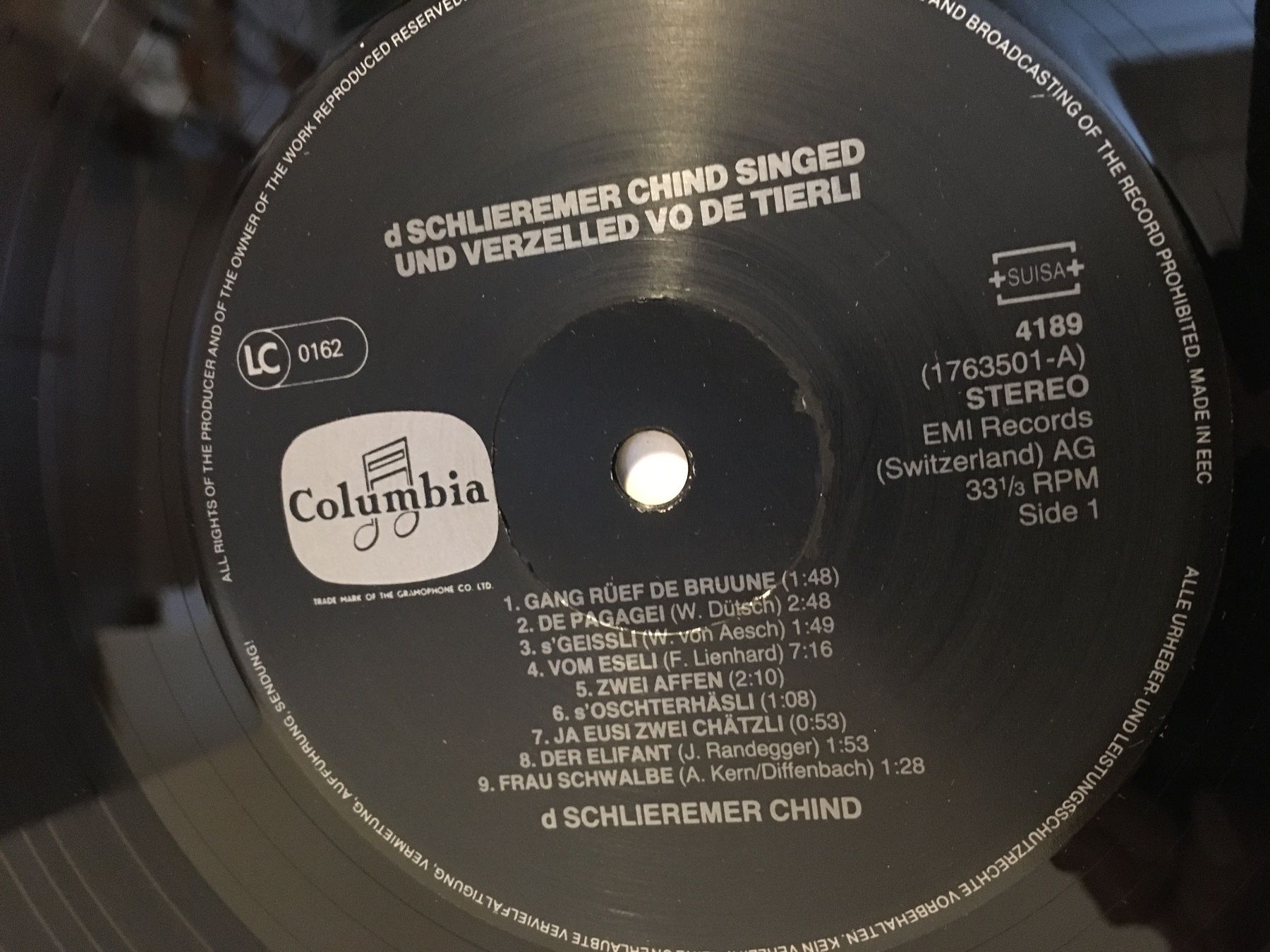Dischi in vinile: Schallplatte - d Schlieremer Chind - EMI Record – Usato da Andwil SG venduto da Rainboli 5