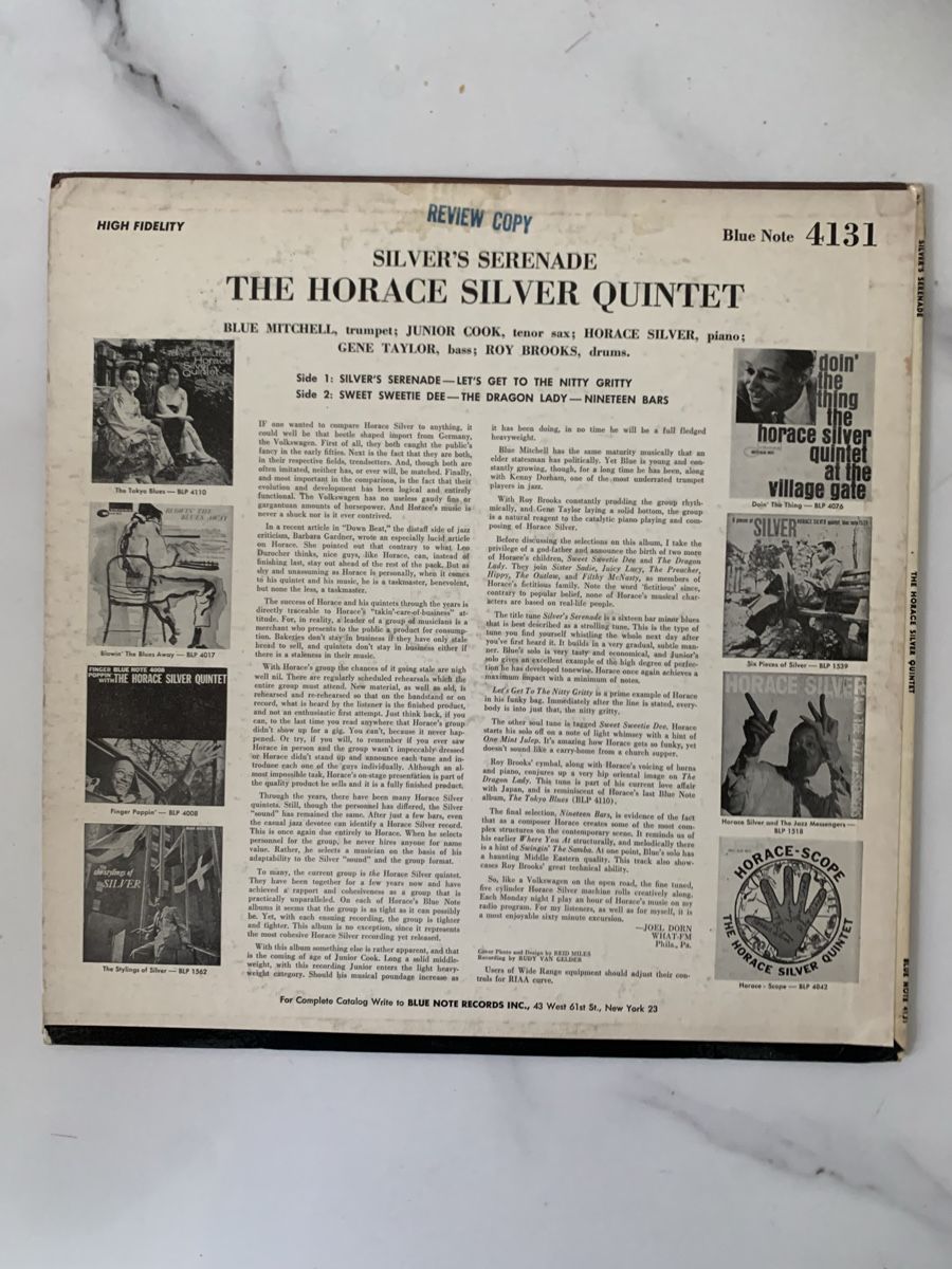 Dischi in vinile: Horace Silver/ Silver Sérénade (Blue Note) – Usato da lausanne venduto da Ccheche 4