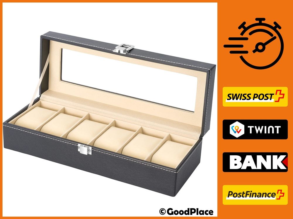 Uhrenrolle Uhren CASE ELEGANCE Uhrenbox Aus Echtholz – Für