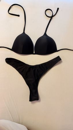 Damen Bikini schwarz – Push-Up Oberteil – zweiteilig
