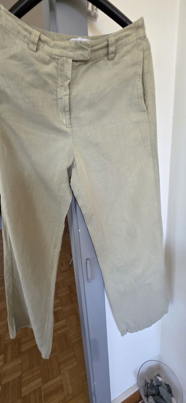 Zara Pantalons: Pantalon en lin vert clair Zara S – D'occasion à Yverdon-les-Bains par van_dq65 1
