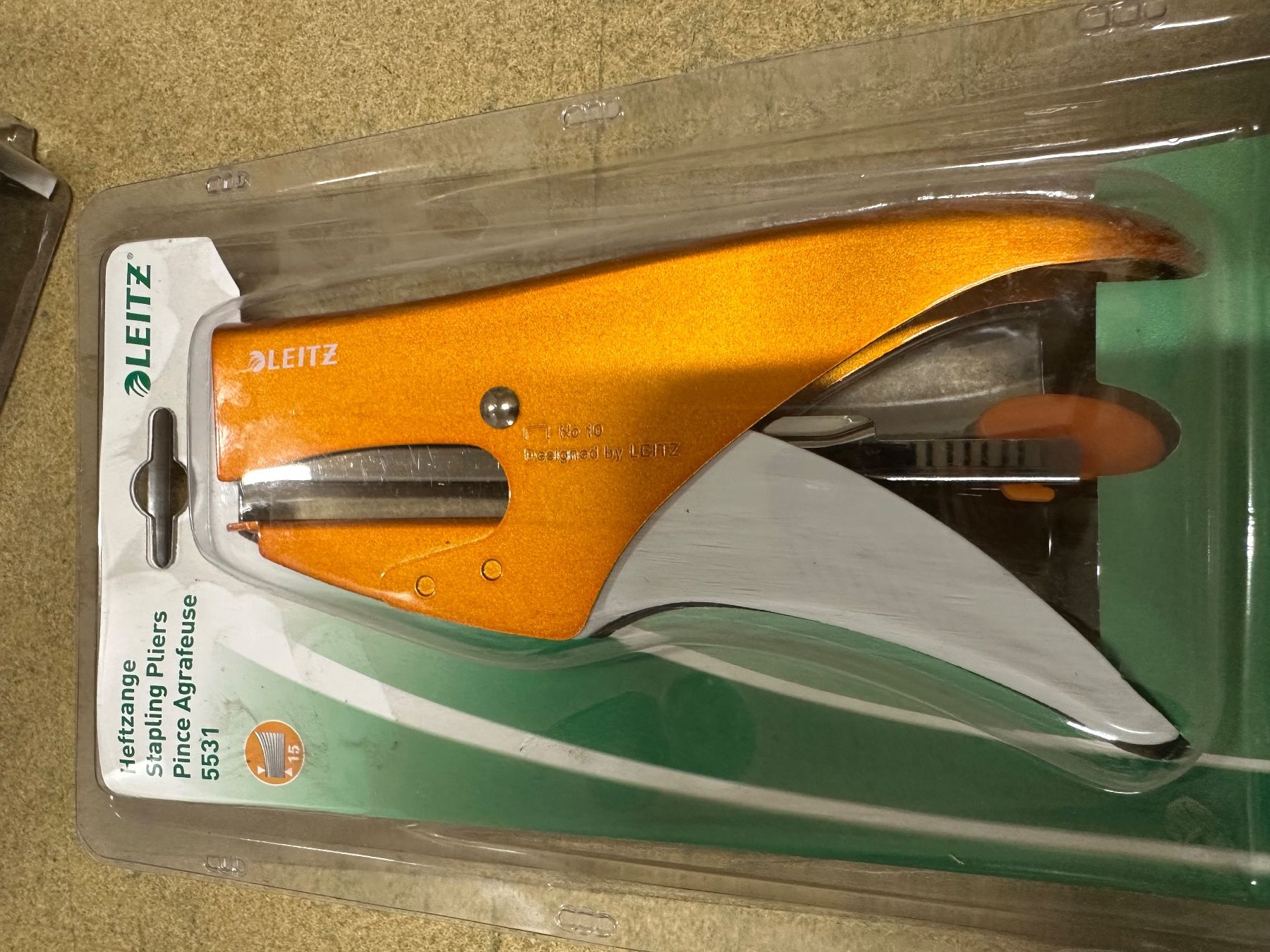 Leitz Bindegeräte: neue Leitz WOW Heftzange in orange – Neu und originalverpackt aus Necker von liq24 2