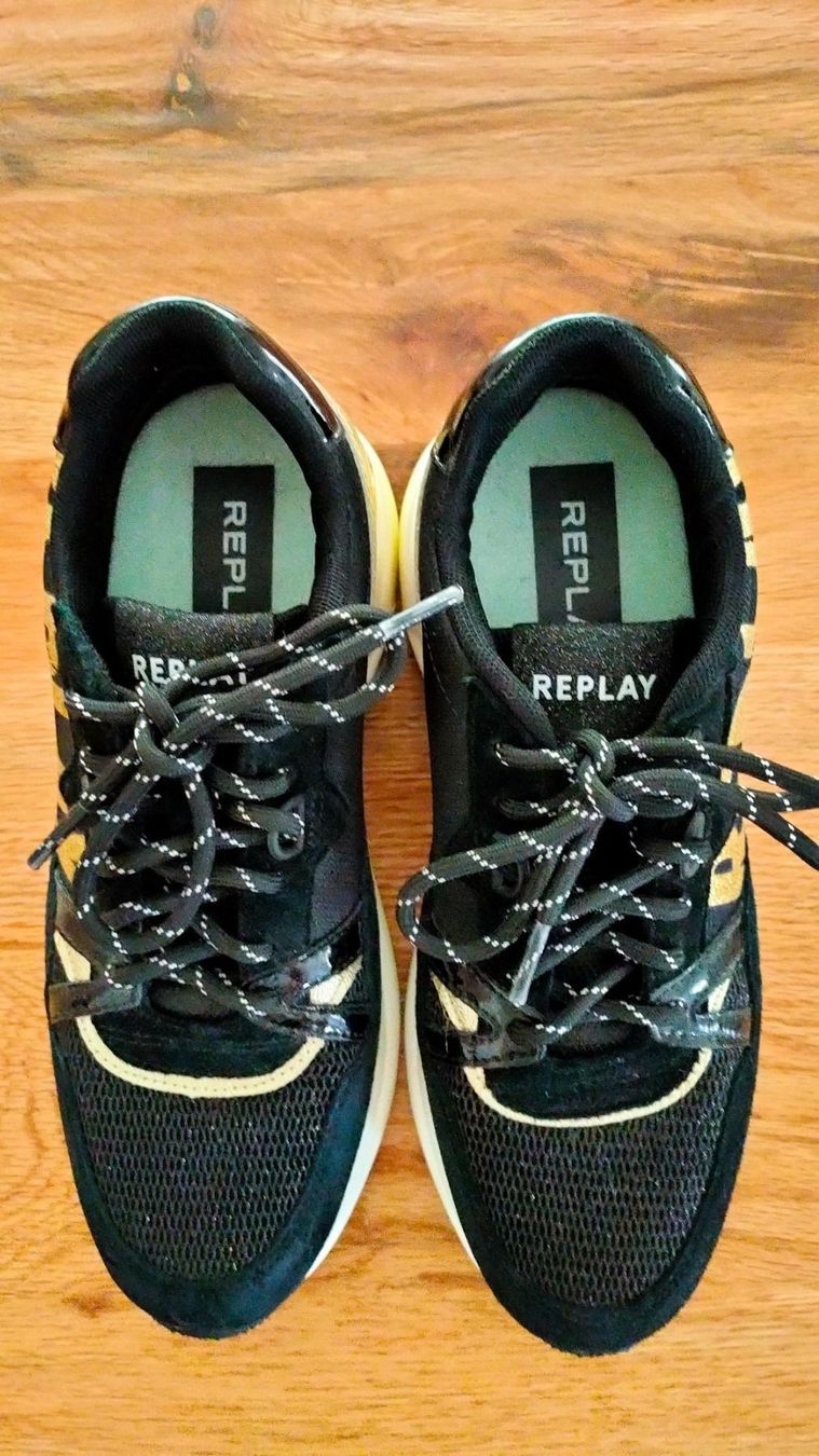 Replay Schuhe für Mädchen: Replay Schuhe 37 schwarz/gold – Gebraucht aus Villmergen von toptip1970 2