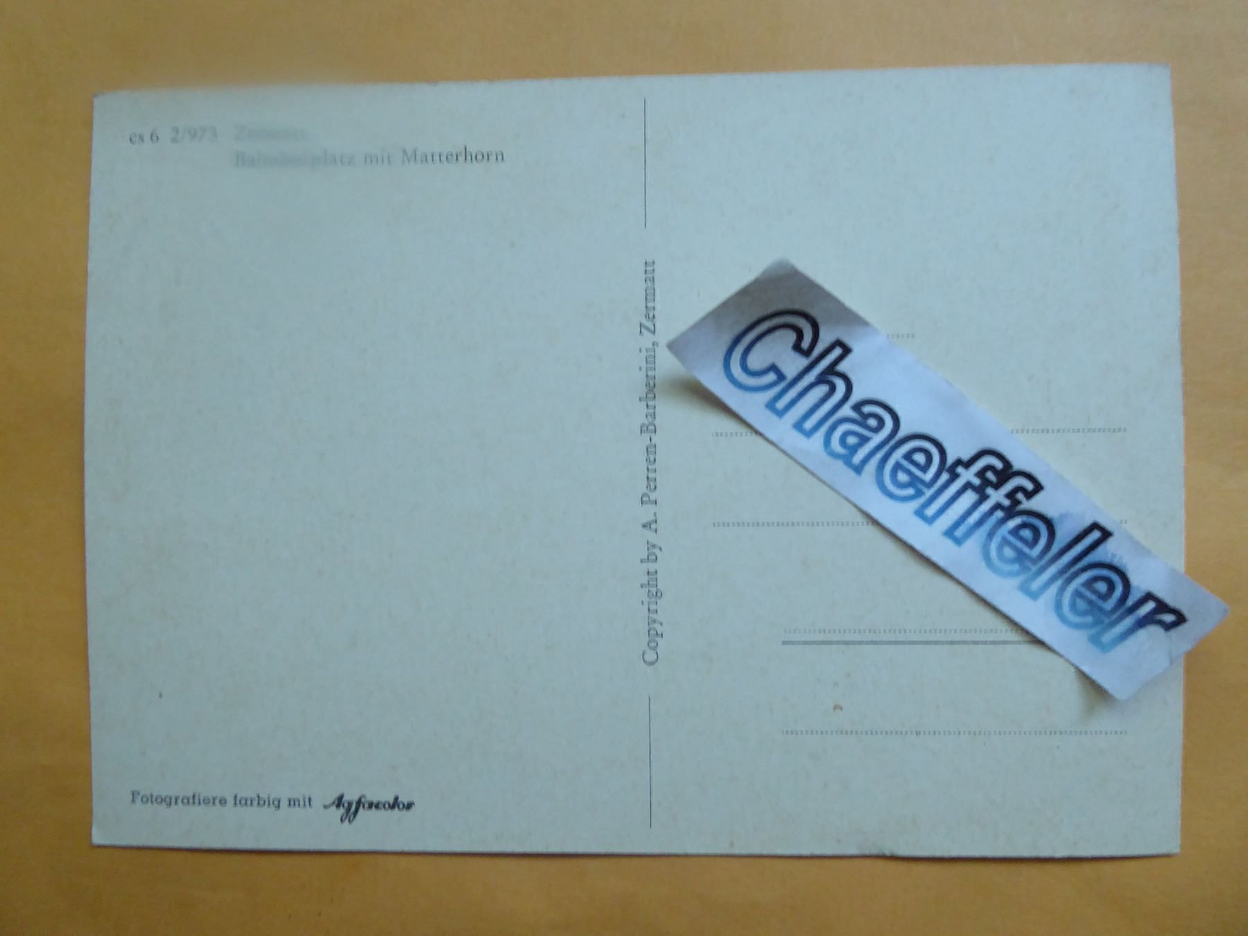 Cartoline postali: cs 6 2/973 Zermatt Bahnhofplatz mit – Nuovo (secondo la descrizione) da Zürich venduto da Chaeffeler 1