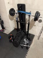 Gorilla Sports Hantelbank Komplettset – 77,5 kg Gewichte