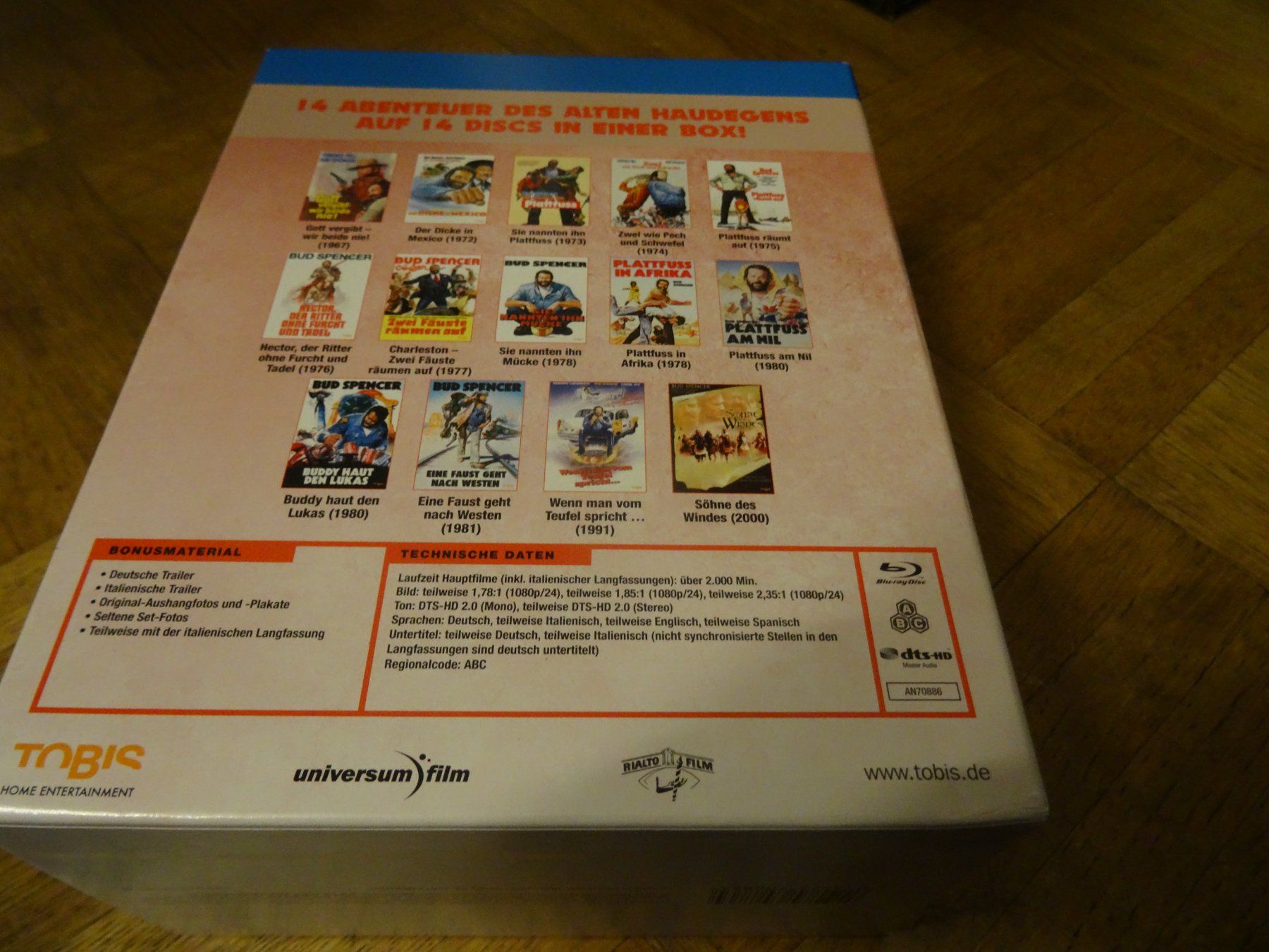 Tutti i DVDs: Bud Spencer XXL Jumbo Box 14 Blu-rays – Usato da Olten venduto da Disc-Verkauf 1