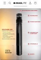 Taschenlampe Maglite Solitaire schwarz guter Zustand