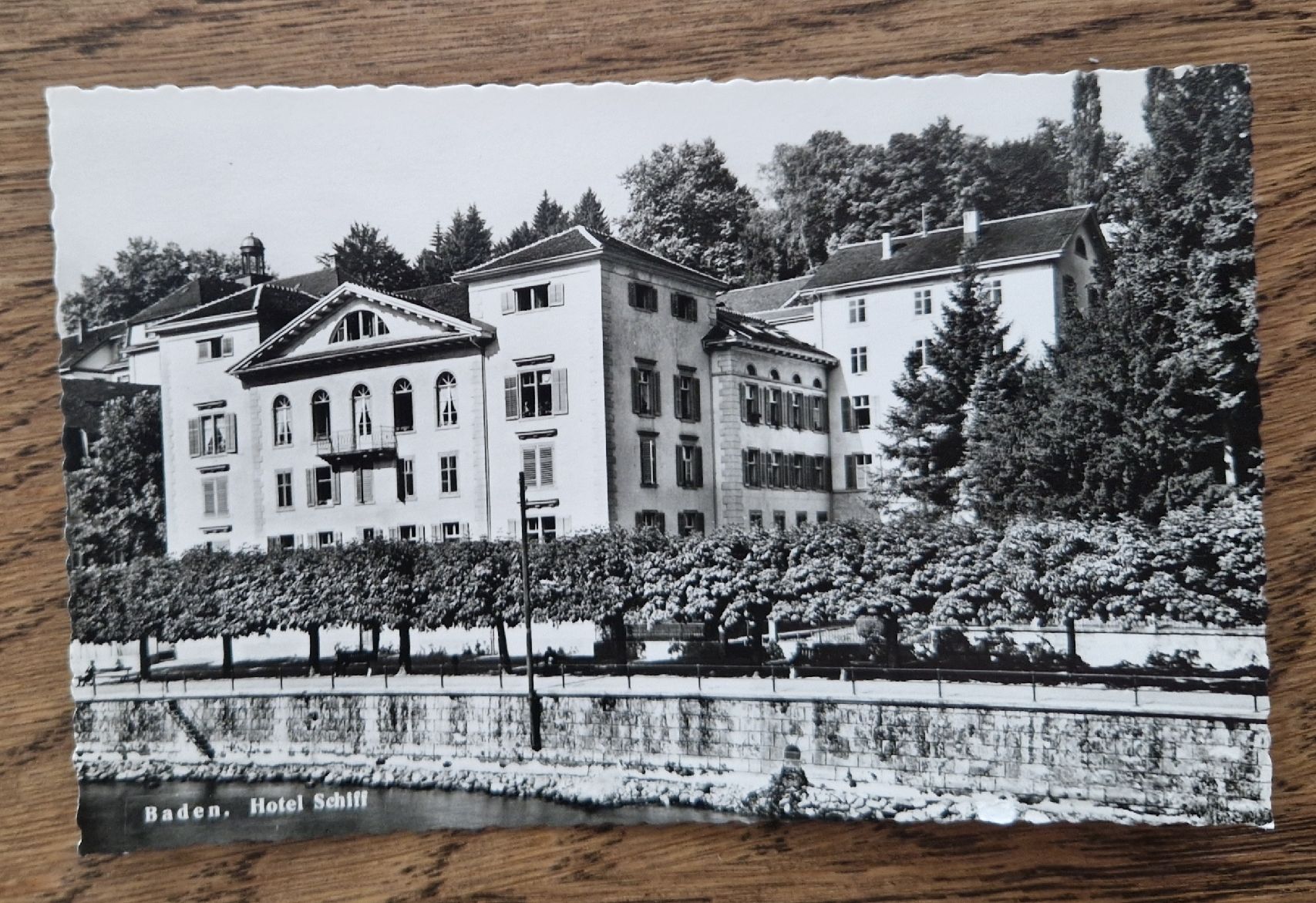 Cartoline postali: Hotel Schiff, Baden 1956 – Usato da Ebikon venduto da Donar50