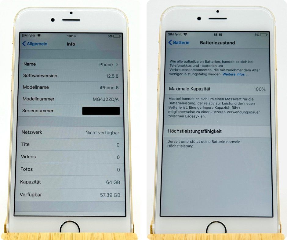 Apple Portables: Apple iPhone 6 | 64 GB | Gold | Batterie 100% – Neuf (Voir description) à Soyhières par Spartan117 5