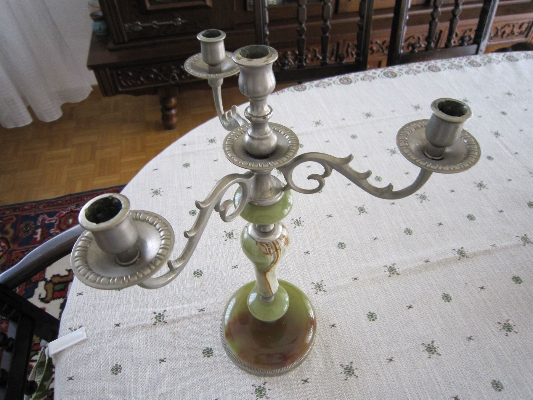 Bougeoirs: CANDELABRE EN ONIX – D'occasion à Grand-Lancy par Jc42