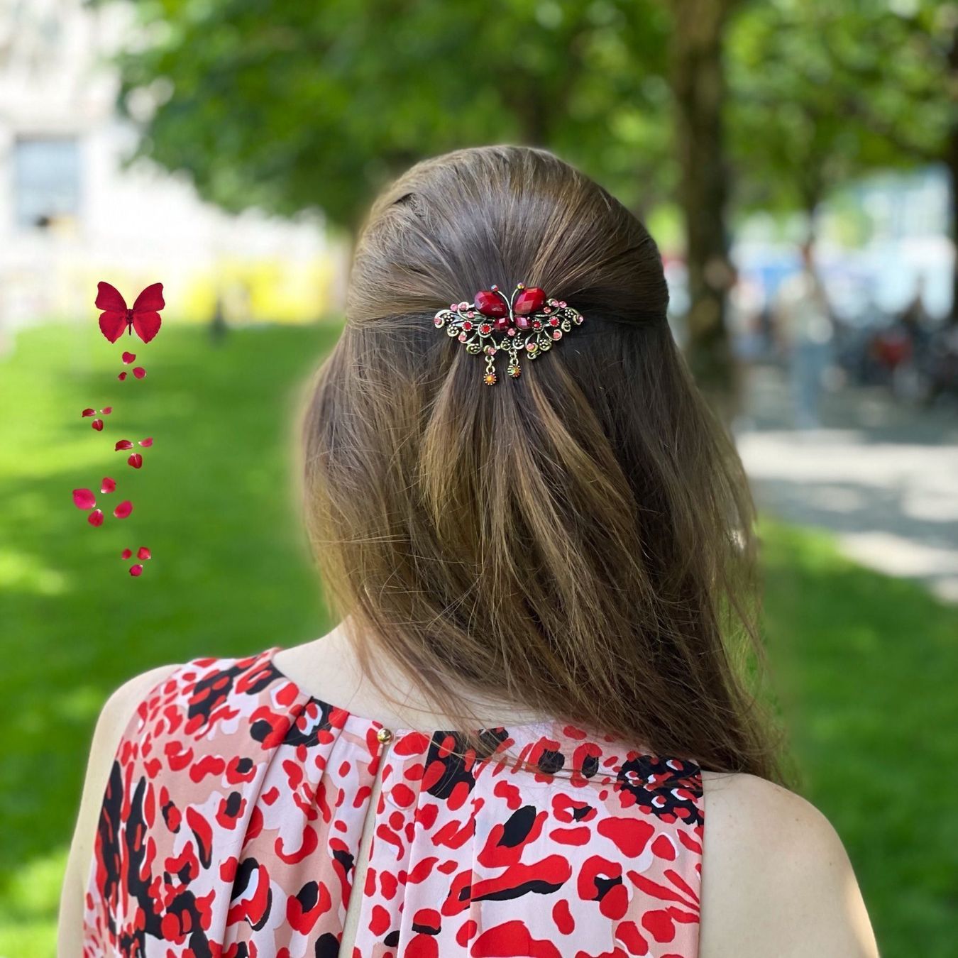 Accessoires pour cheveux: Red Butterfly :: Hairclip – Neuf (Voir description) à Horgen par missistore