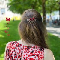 Red Butterfly :: Hairclip