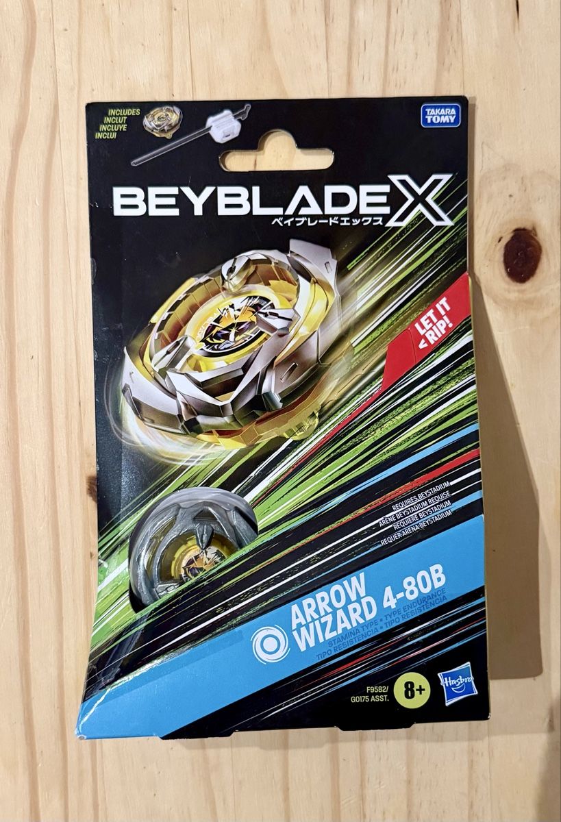Hasbro Spielzeuge: Beyblade X Arrow Wizard 4-80B Starter Pack Kreisel&Launcher – Neu und originalverpackt aus Oberembrach von theZaz