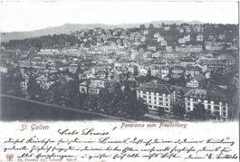 St.  Gallen   -   Panorama  vom  Freudenberg