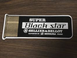 Big Vintage Super Black Star  Sellier & Bellot Sticker