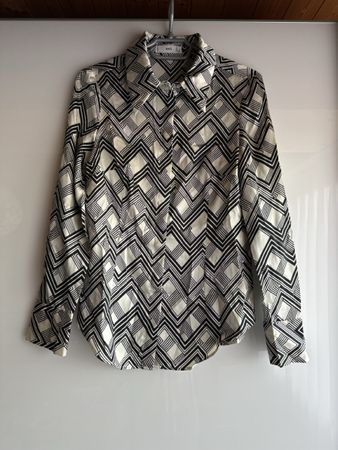 MNG Mango Bluse Grösse S schwarz/weiss