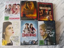 DVD Sammlung 6 Filme gemischt gebraucht guter Zustand