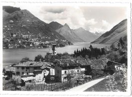 Lugano Vista verso il Brè e Porlezza