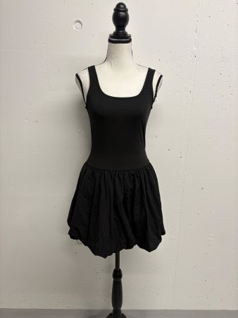 Lady Politan Kleid Schwarz Gr. M Minikleid tiefe Taille y2k