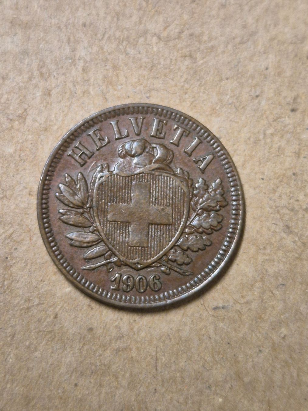 Tutti le monete: 2 Rappen 1906 - selten - Kat. Fr. 60.--! – Usato da Mels venduto da Goldenfalcon