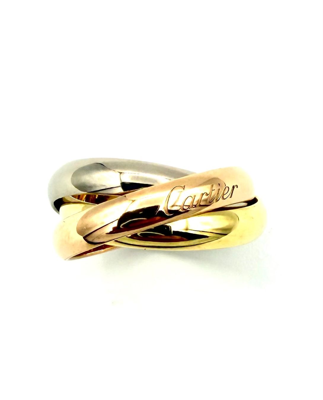 Cartier Ringe: CARTIER. Collection "Trinity", alliance 3 ors 18K – Gebraucht aus Renens VD von Diademe.sarl