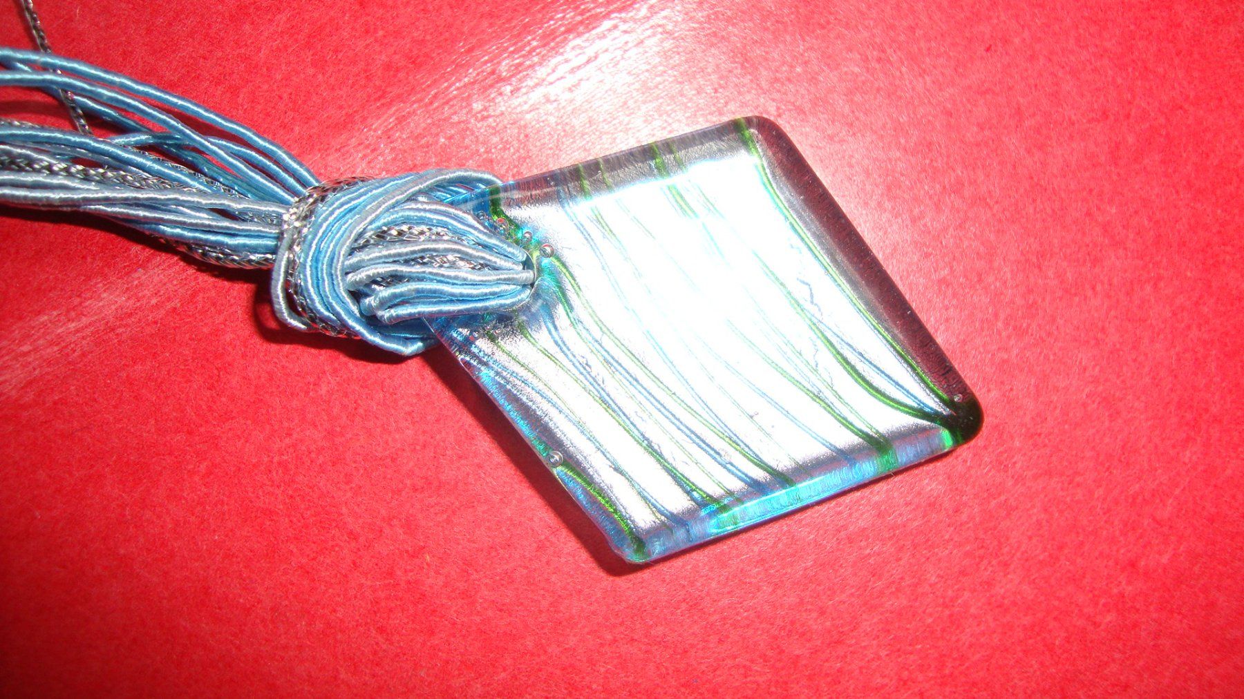 Catenine: Kette mit blauem Glasanhänger – Nuovo (secondo la descrizione) da Laufen venduto da ereli 1