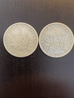 France, 2 X 2 FF 1898, 1901 Argent 