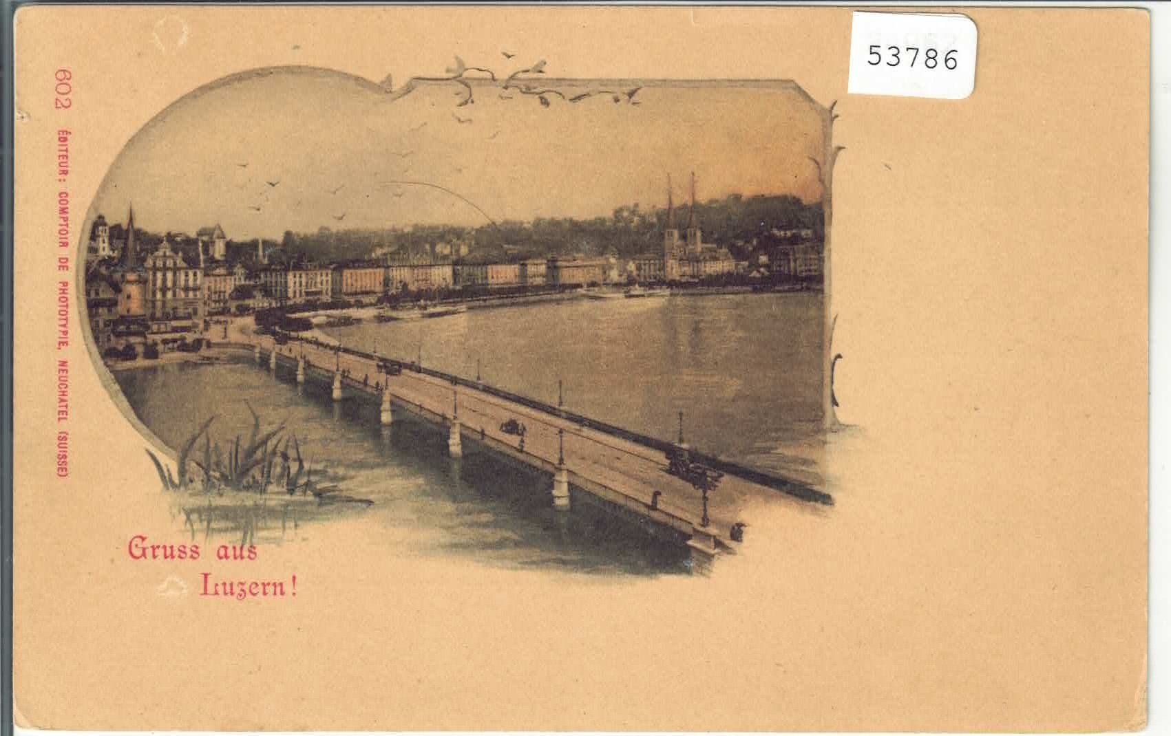 Cartoline postali: Gruss aus Luzern - Litho – Usato da Ettingen venduto da Kartenplanet