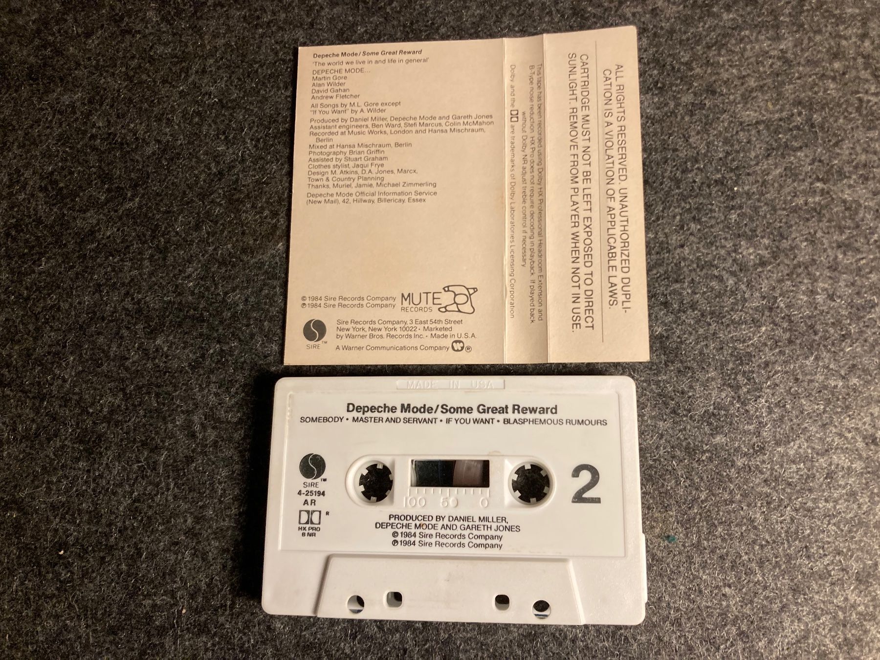Musicassette: Depeche Mode - Some Great Reward (MC) – Usato da Fribourg venduto da Karushi 4