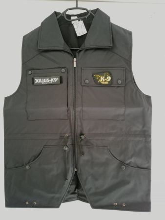 9 Hundetrainings Gillet K9 schwarz von XS - 5XL total 9 STK