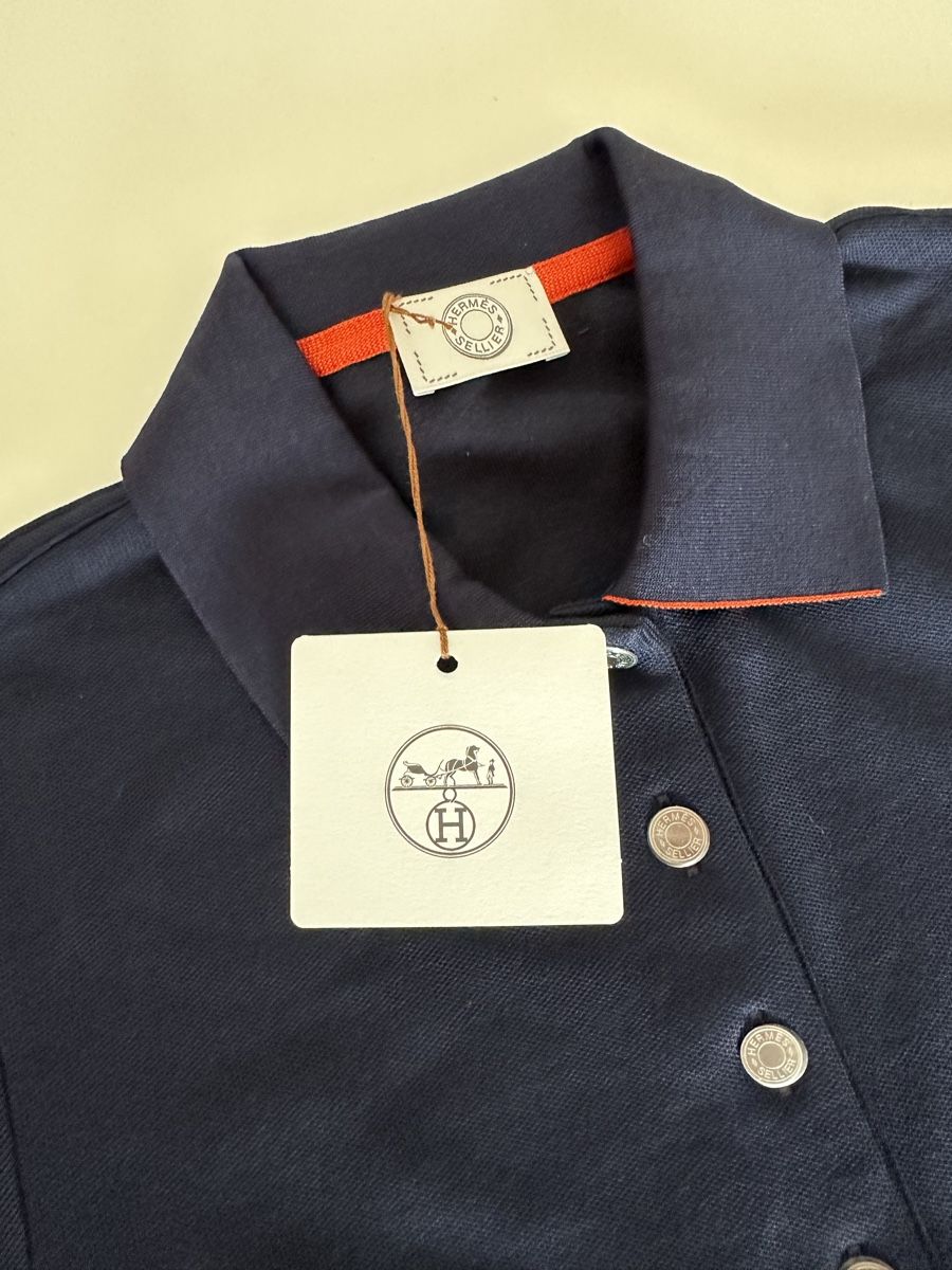 Hermès Magliette Polo: Hermes polo in navy blue – Nuovo e nell'imballaggio originale da Kilchberg ZH venduto da cruella 2
