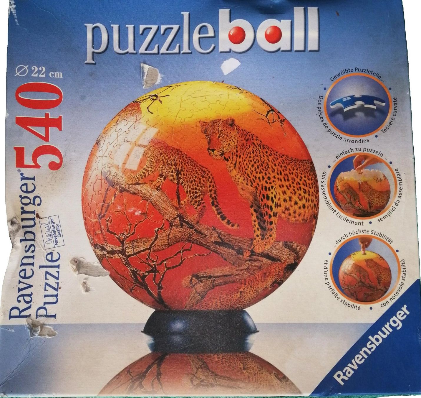 Ravensburger Puzzles: Ravensburger Puzzleball, 540 Teile, Leopard – Gebraucht aus Schaffhausen von Domifran