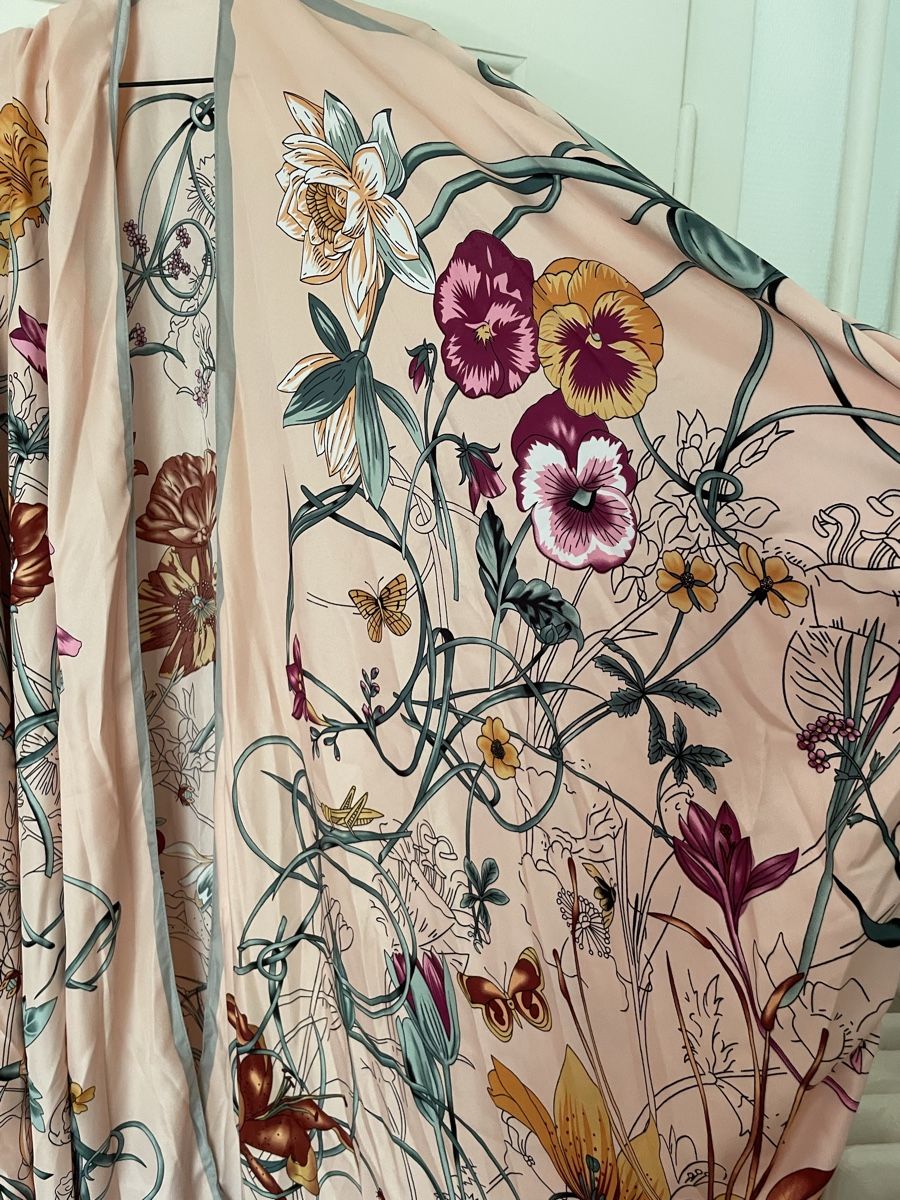 Kimono: Seiden Kimono Einzelstück – Nuovo (secondo la descrizione) da Zürich venduto da cosmic_mariposa 5