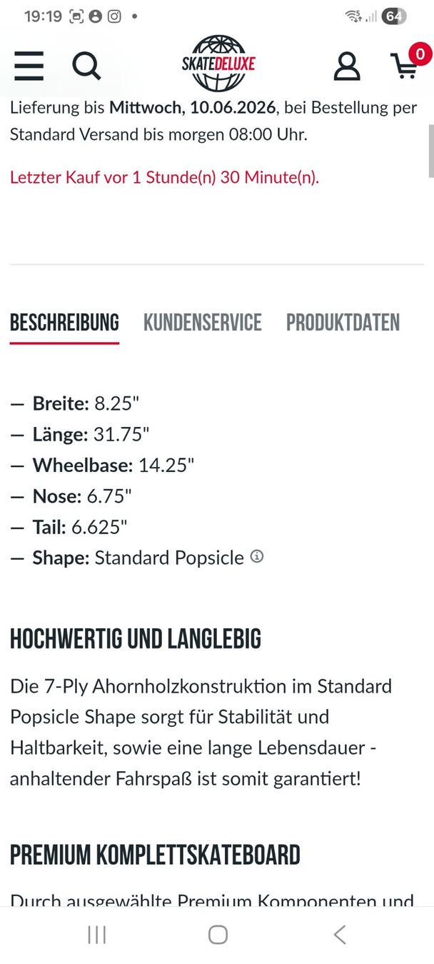 Skateboards: Skateboard – Usato da Neuenkirch venduto da domsalat7 3