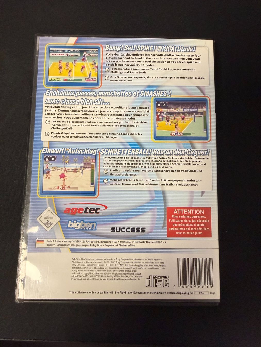 Sony Giochi: Volleyball Xciting - PS2 – Usato da Pont-de-la-Morge venduto da Darfal 2
