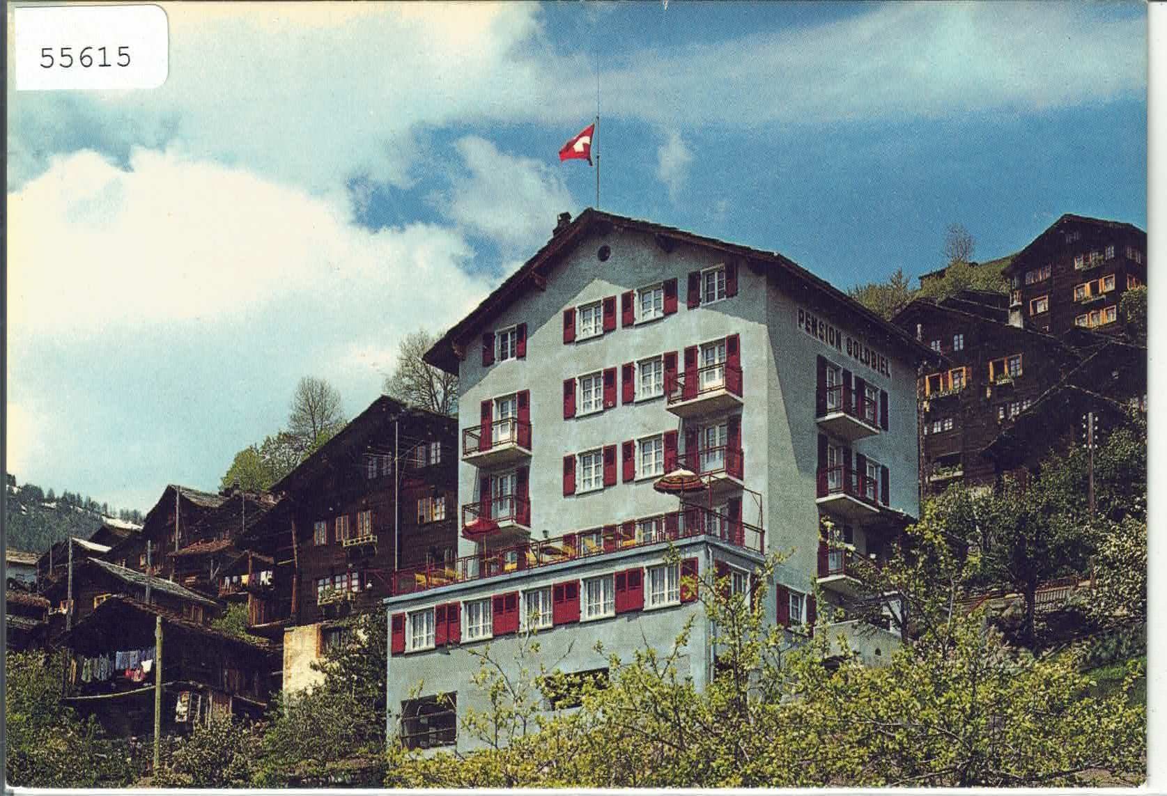 Cartoline postali: Hotel Restaurant Goldbiel - Törbel – Usato da Ettingen venduto da Kartenplanet