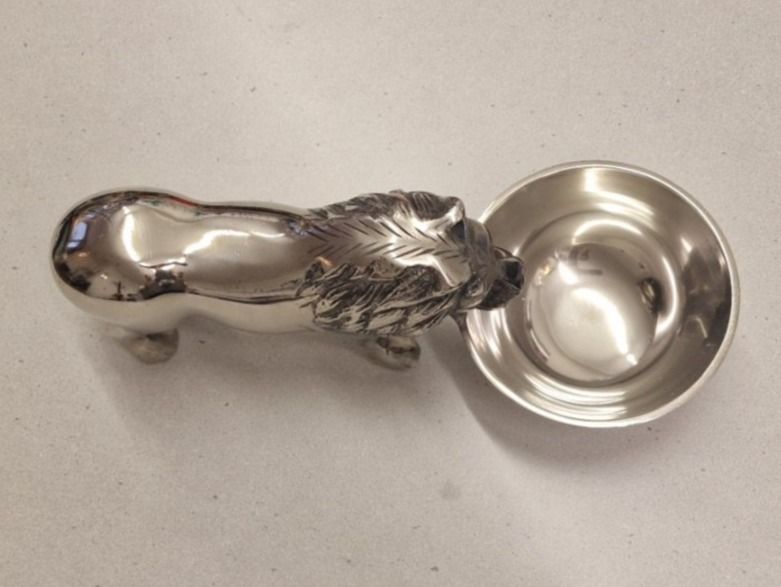Ciotole: Schale / Schüssel Löwe aus Aluminium – Nuovo e nell'imballaggio originale da Schaffhausen venduto da AtelierPudesco 3