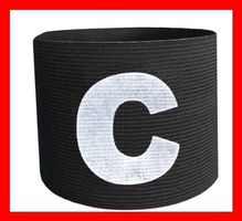 Kaptainbinde Armband SCHWARZ Captain Fussball Unihockey